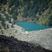 Zoom sul Lago Blu d'Ayas.