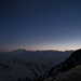 Der Orion setzt sich über dem Mont Blanc in Szene