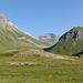 Mitten: Val d'Agnel, Rechts: Das Tal ab Fuorcla Alva