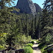 Auf dem Rückweg: Little Devil's Tower (2134m) von unten.