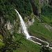 Wonderful waterfall above Alp Werben. I estimate the height to between 50 and 70 meters.