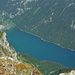 View down to the lake Klöntalersee - that's 1750 m below.
