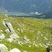 Abstieg vom Piz Vizan, unten Andeer mit Steinbruch