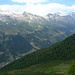 Die Lötschental-Sonnseite vom Nordhang des Gattunmandli aus gesehen.