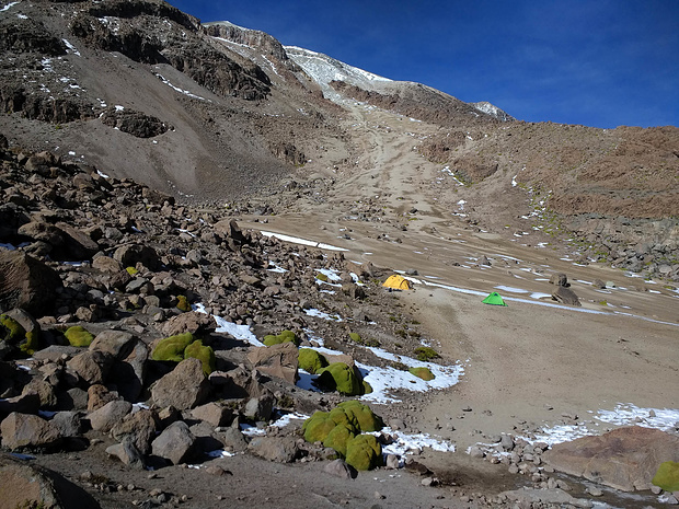 Blick vom Campground nach oben