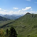 Blick über den Gröbnerhals ins Karwendel
