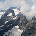 die Quellwolken brodeln über dem Clariden