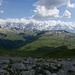Au col d'Anterne, vue sur le massif du Mont Blanc