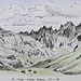 Les aiguilles de Chamonix vues depuis le refuge de Moëde Anterne
