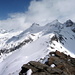 Am Gipfel des Mont Creyaz 3015m.<br />Blick zu Testa Money und Punta Coupèe.