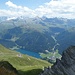 Aussicht vom Schiahorn: Davosersee!
