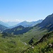Aufstieg von Adelboden-Geils (1706 m) zum Äugi-Lowa-Weg,<br />Blick ins Entschligental