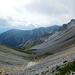 Serlesjöchl (2384 m),<br />Rückblick auf den Aufstiegsweg