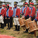 Die Tambouren und Pfeifer aus Bürchen, wessen Uniforme die der Husaren eigentlich sehr ähneln