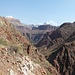 Il rilievo tormentato dell'interno del gran canyon