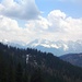 Blick ins verschneite Karwendel - Gewitterstimmung