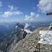 on top - der Titlis-Gipfel ist erreicht - 5½ Stunden nach dem Start in Engelberg - jetzt erstmal etwas essen und trinken