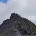 Schwarzseehorn mit Gipfelkreuz, die Zustiegsspuren sind deutlich zu erkennen