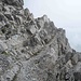 Kurze Kletterstelle in der Südwand
