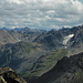 Piz Arpschella & Piz Sarsura Pitschen - view from the summit of Bocktenhorn.