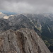 Triglav - Ausblick am Gipfel, u. a. zum Stenar.
