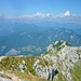 Blick nach Westen: Gailtal und Gailtaler Alpen.