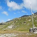punto panoramico con la bandiera, e dove svoltare per l'inizio della salita alla vetta