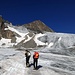 Am Gletscheranfang, im Hintergrund Stubaier Wildspitze und Östlicher Daunkogel