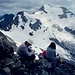 History: Hochschober-Nordflanke vom Gipfel des Ganot, am 9. August 1980. Das waren noch Gletscherzeiten - obwohl auch schon damals die Gletscher stark zurückgegangen waren. In den 1980er-Jahren gabs diesbezüglich eine vorübergehende Trendwende.