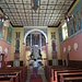 L'interno della chiesa di Sveta Jožef affrescata da Tone Kralj.