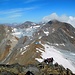 Aufstieg zum Pfaffenjoch (3212 m)<br />Rückblick zum Ausgangspunkt Schaufeljoch