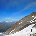 Rückblick vom Pfaffenjoch (3212 m) auf die Querung 