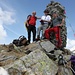 autoscatto di vetta.
 da sx: Francesco senior,Alberto e Francesco