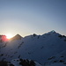 Sonnenaufgang Stegenhorn und Pizzo Lucendro