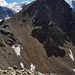 Blick zum Pit Trovat und dem Ausstiegsweg des Klettersteigs