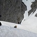 Im Winter Skiabfaht zur Seegrube am Klettereinstieg.Archiv