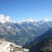 Panorama Becca de Viou: verso la Valpelline.