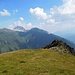 Aufstieg zum Seblaskreuz,<br />Grasiger Bergrücken kurz vor dem felsigen Gipfelaufbau