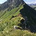 Blick vom Gipfel zur Sulzspitze.