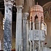 L'ambone di Sant'Eufemia. A pianta esagonale con delle decorazioni scultoree del XIII secolo.