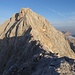 Eindrucksvoller Blick vom Mali Triglav auf den Anstieg zum höchsten Gipfel Sloweniens