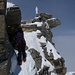 die kurze, sehr ausgesetzte Passage auf dem Grat zum Gipfel des Gran Paradiso<br />(Bild von [user fenek])