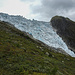 Der Eisfall des Flatbreen Gletschers