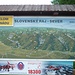 Eine Infotafel gibt einen Überblick über den Nationalpark Slowakisches Paradies (Slovenský raj).