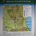 Karte und Informationstafel zum Nationalpark beim Hotel.