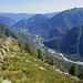 sentiero verso Valle : vista sulla Valle Maggia