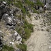 ... where some fixed ropes/chains provide assistance.