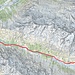 GPS-Track. Bikedepot genau östlich vom Hotel Roseg Gletscher. Norden ist links.