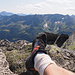 Obligates Gipfel-Selfie mit Tessiner Alpen.