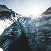 Fotoshooting in der Gletscherspalte